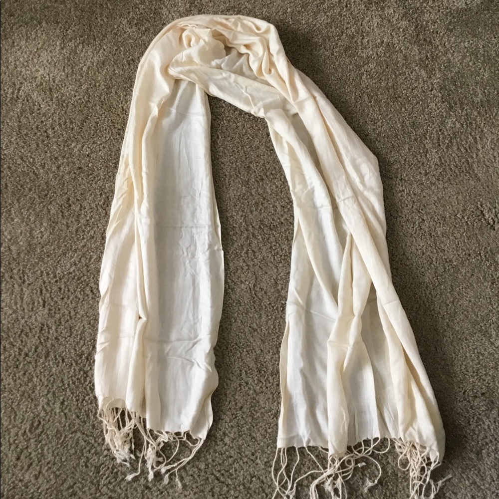 Cream scarf
